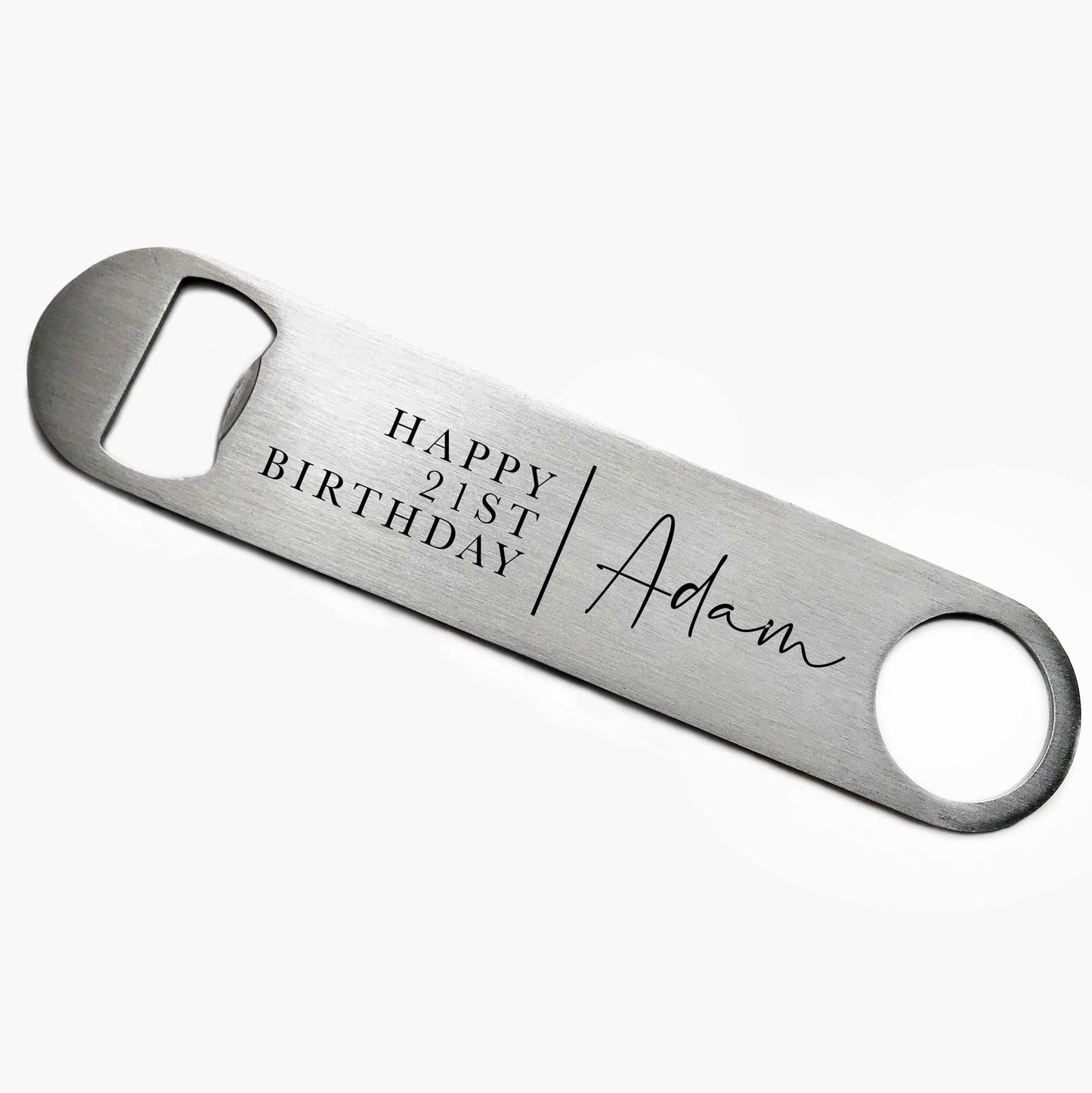 Personalised 21st Birthday Bottle Opener