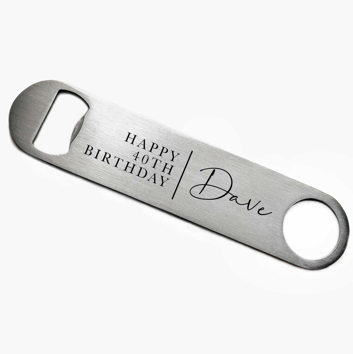 Personalised 40th Birthday Bottle Opener