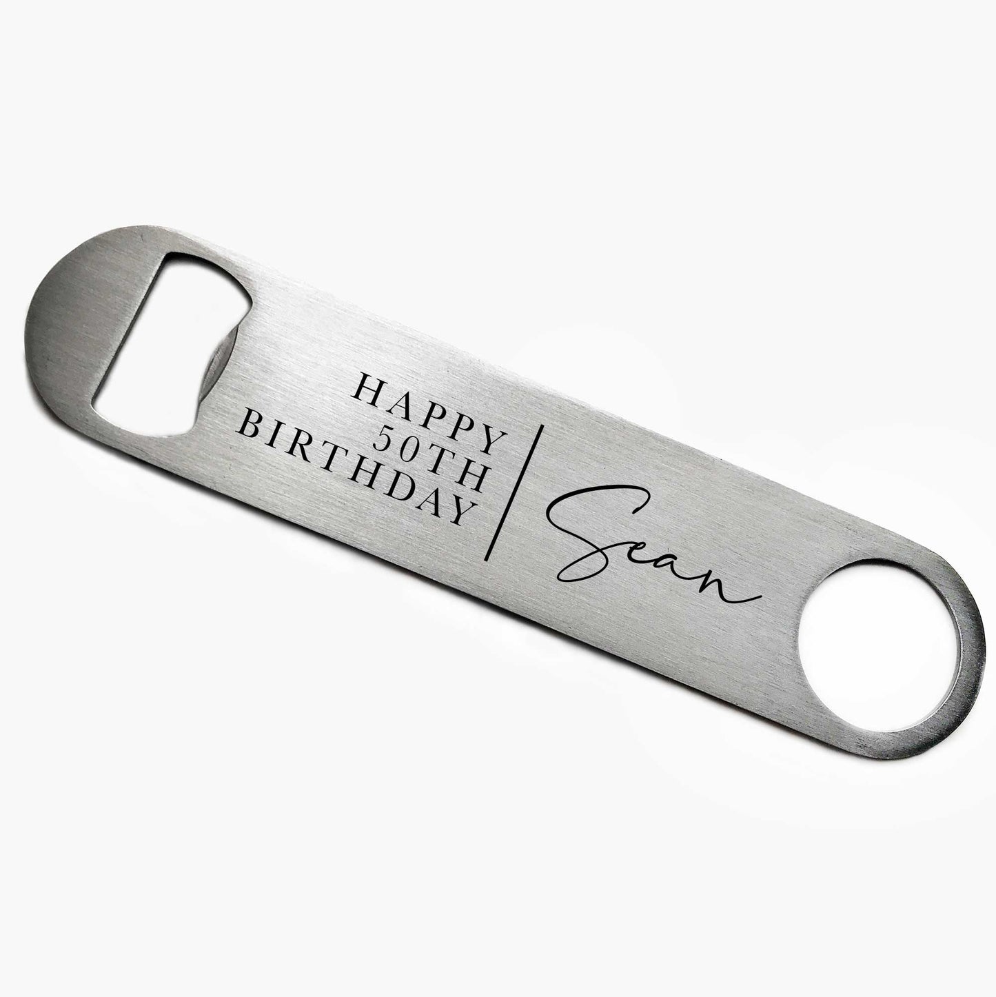 Personalised 50th Birthday Bottle Opener