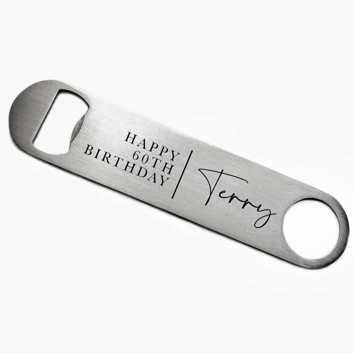 Personalised 60th Birthday Bottle Opener
