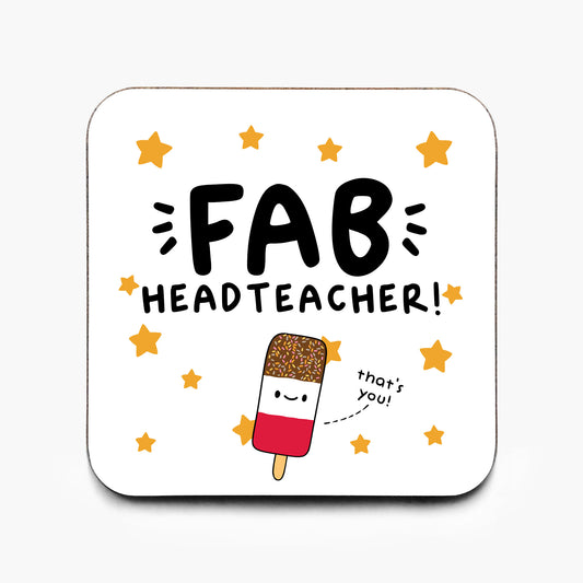 Fab Headteacher Coaster