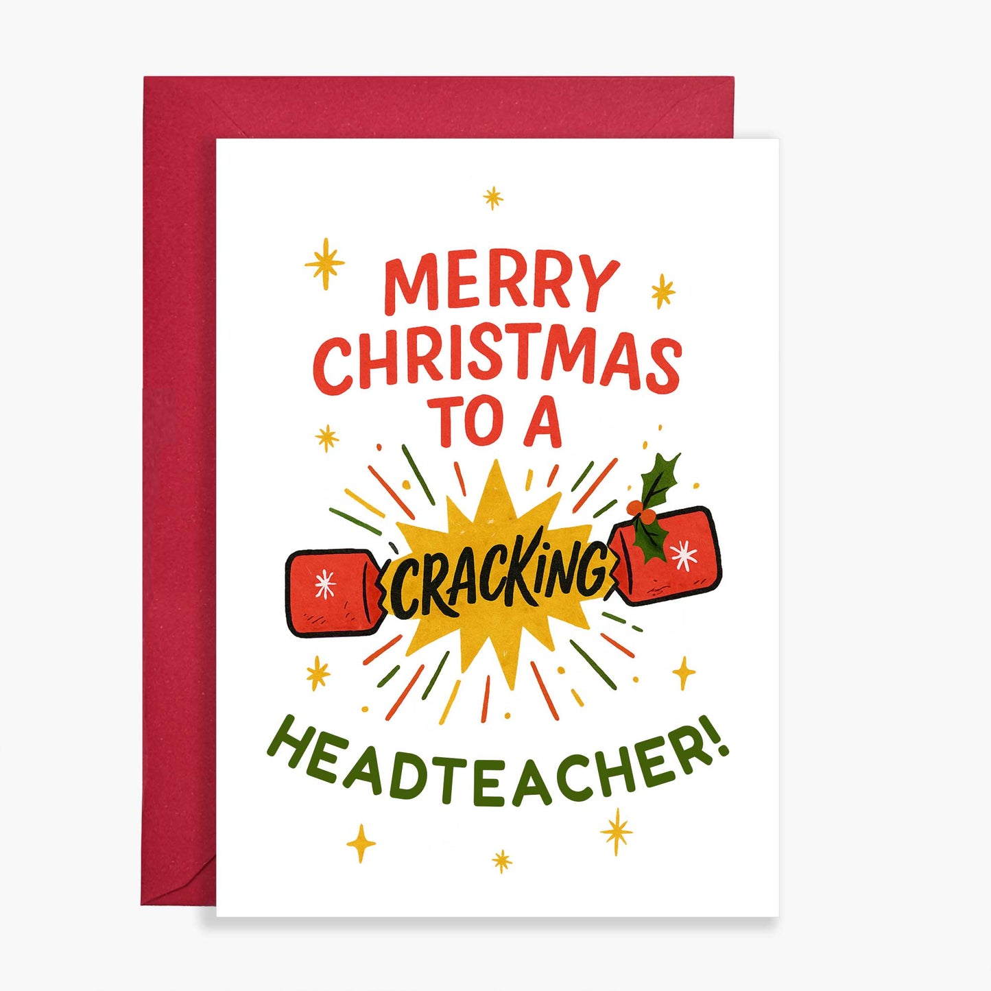 Cracking Headteacher Christmas Card