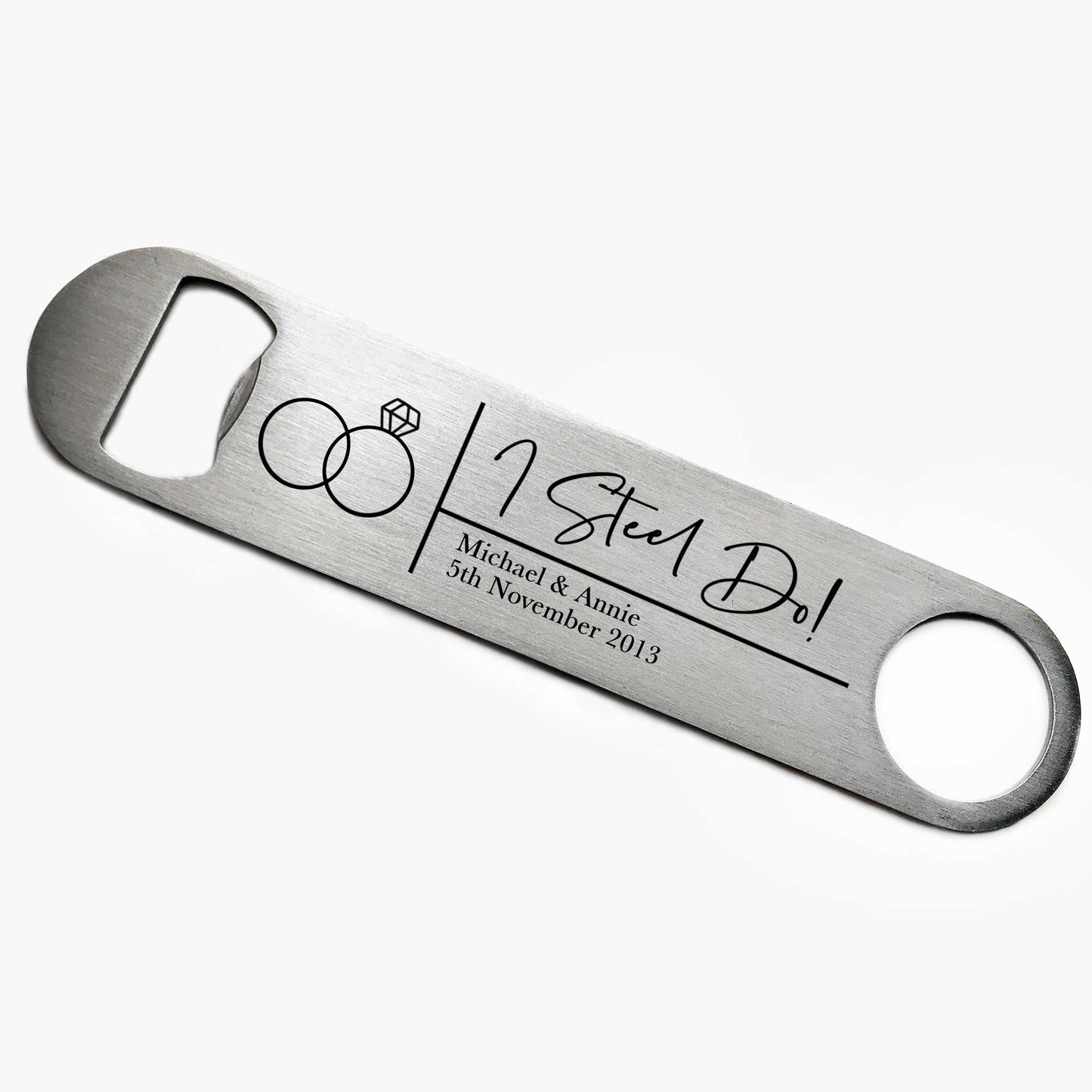 Personalised I Steel Do Bottle Opener