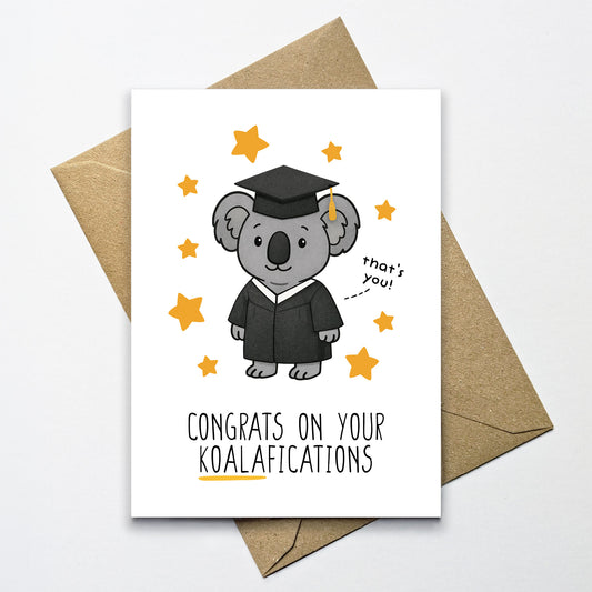 Koala Graduation Card