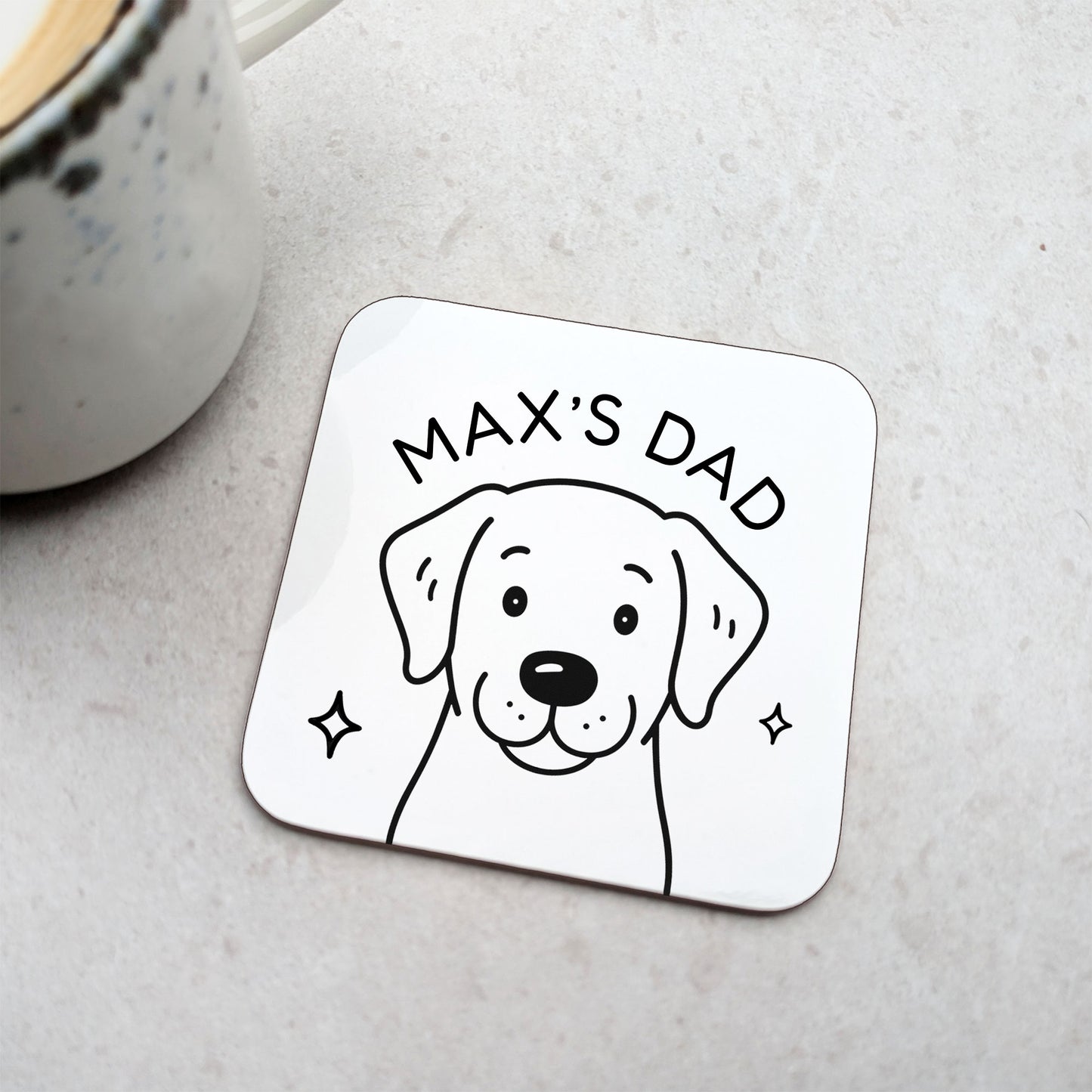 Personalised Labrador Coaster