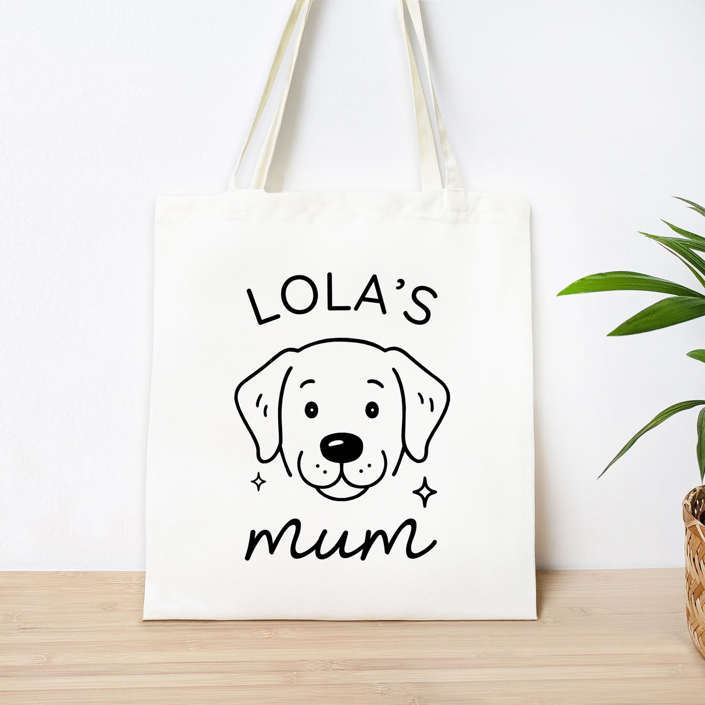 Personalised Labrador Mum Tote Bag