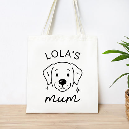 Personalised Labrador Mum Tote Bag