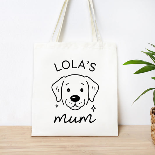 Personalised Labrador Mum Tote Bag