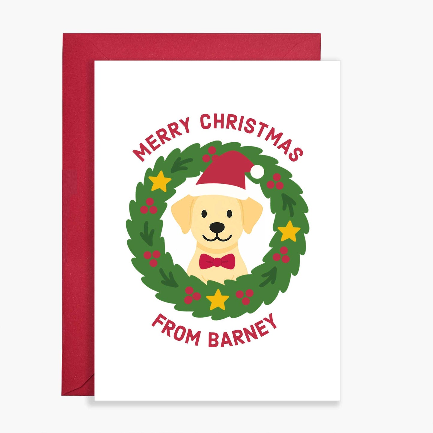 Personalised Labrador Christmas Card
