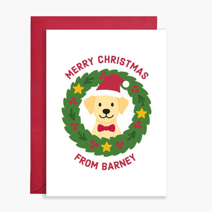 Personalised Labrador Christmas Card