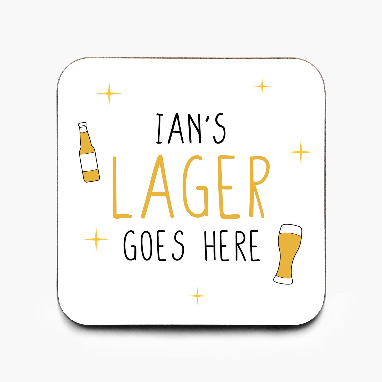 Personalised Lager Coaster