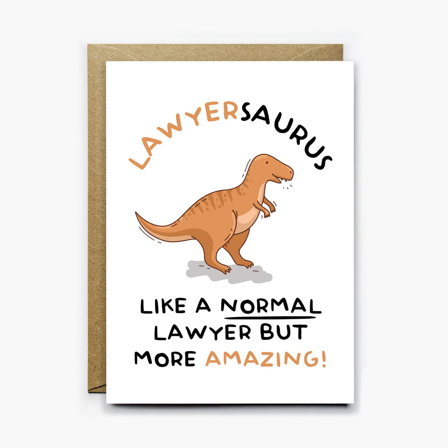 Lawyer Dinosaur Card