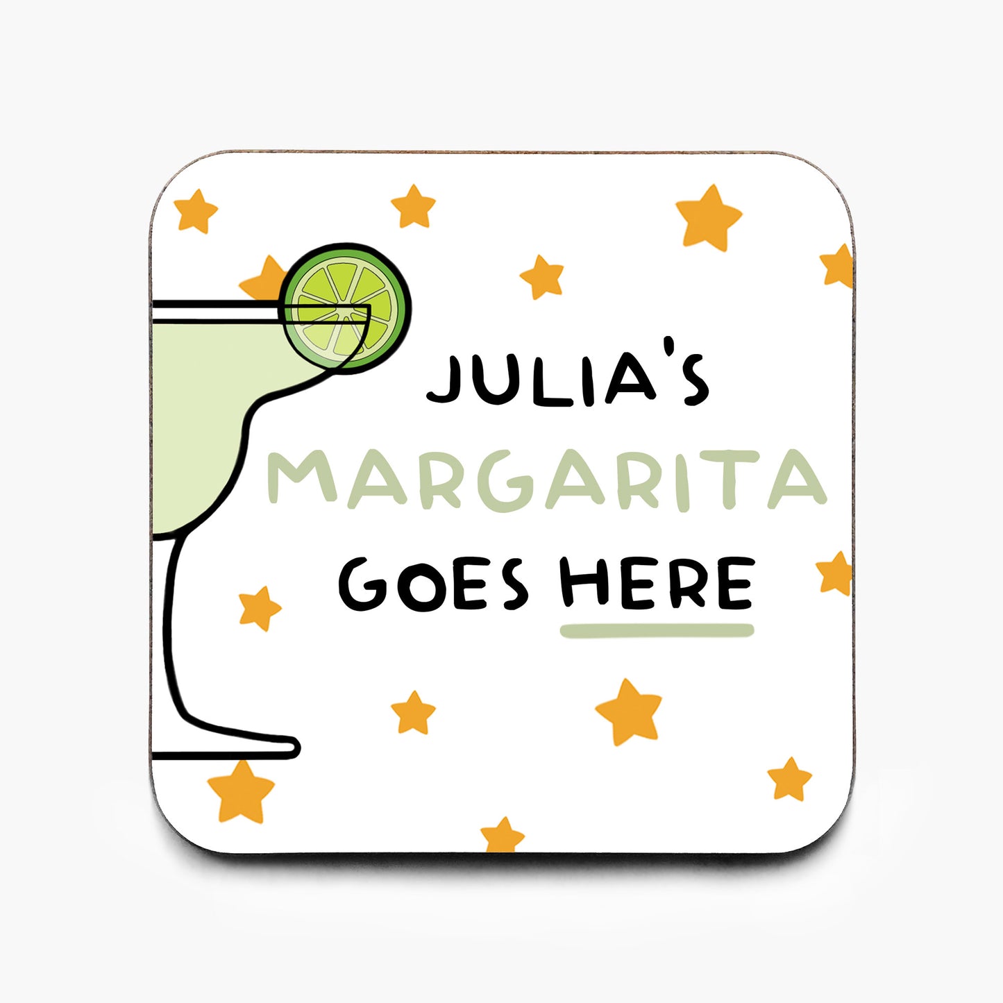 Personalised Margarita Coaster