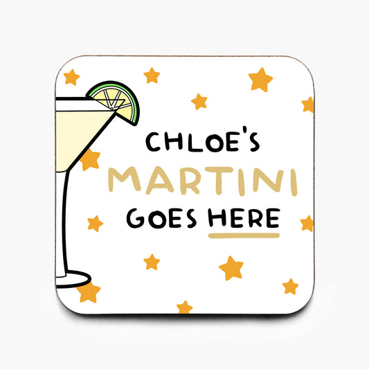 Personalised Martini Coaster