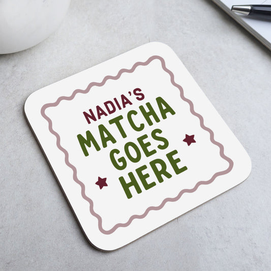 Personalised Matcha Coaster
