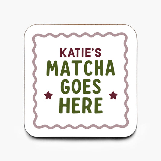 Personalised Matcha Coaster