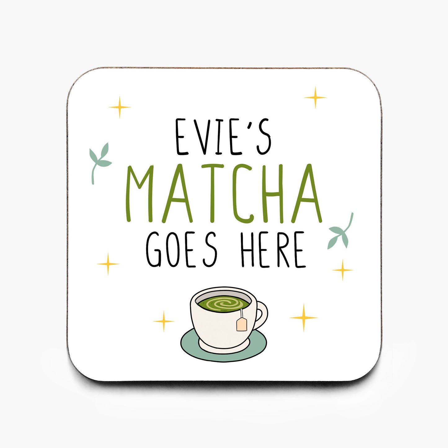 Personalised Matcha Coaster