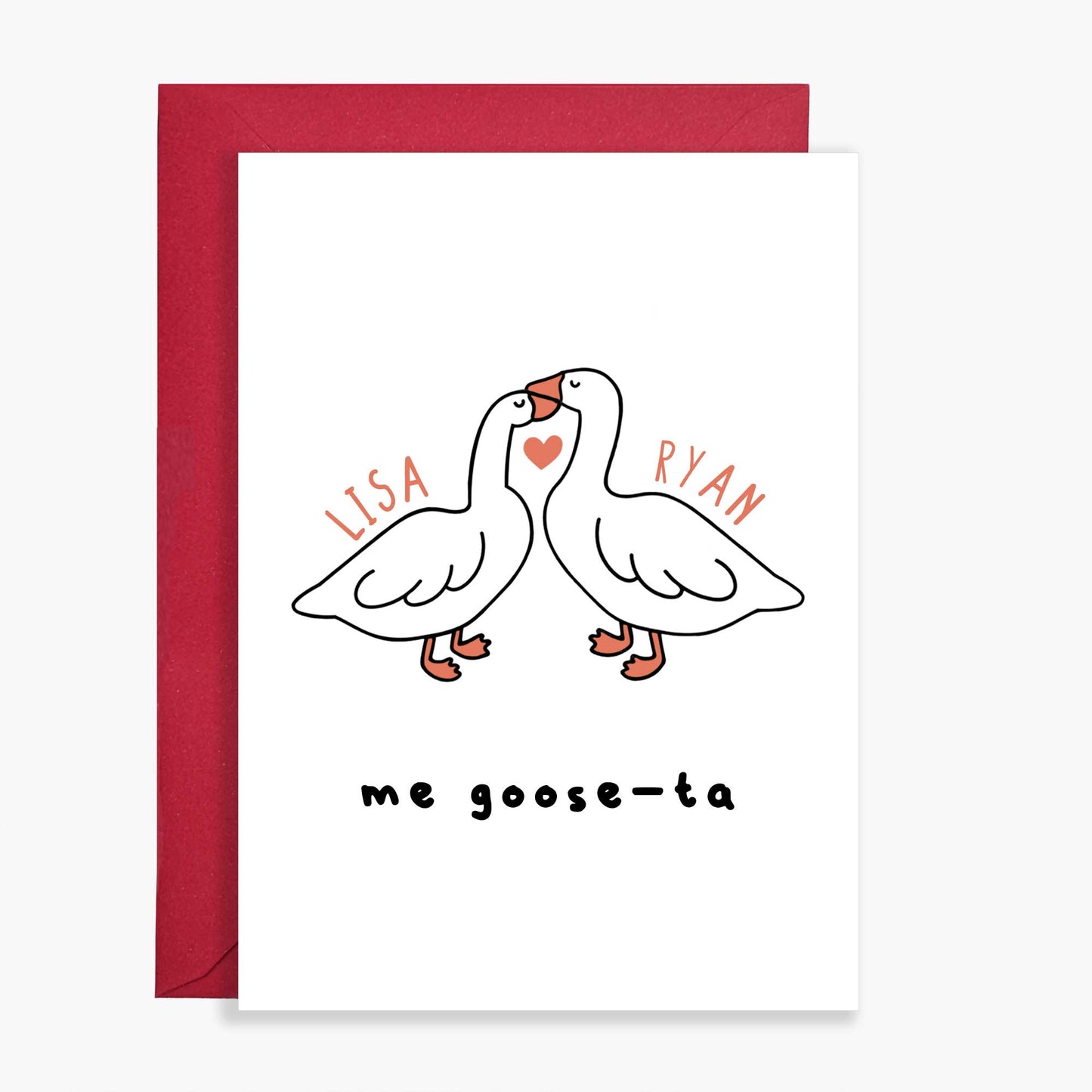 Personalised Me Goose-Ta Card