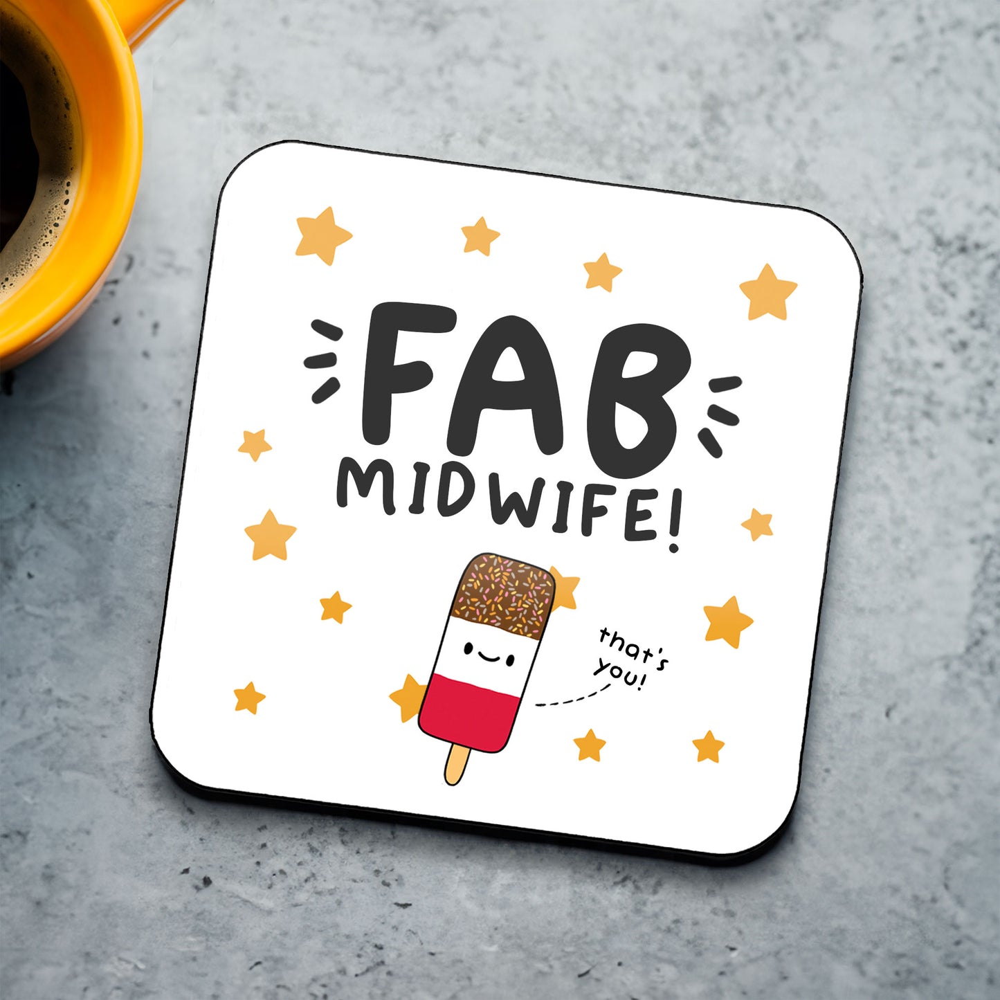 Fab Midwife Coaster