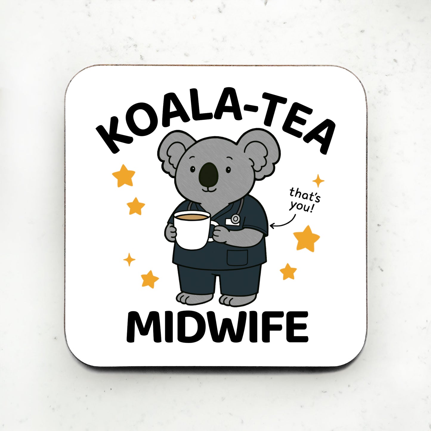 Koala Tea Midwife Coaster
