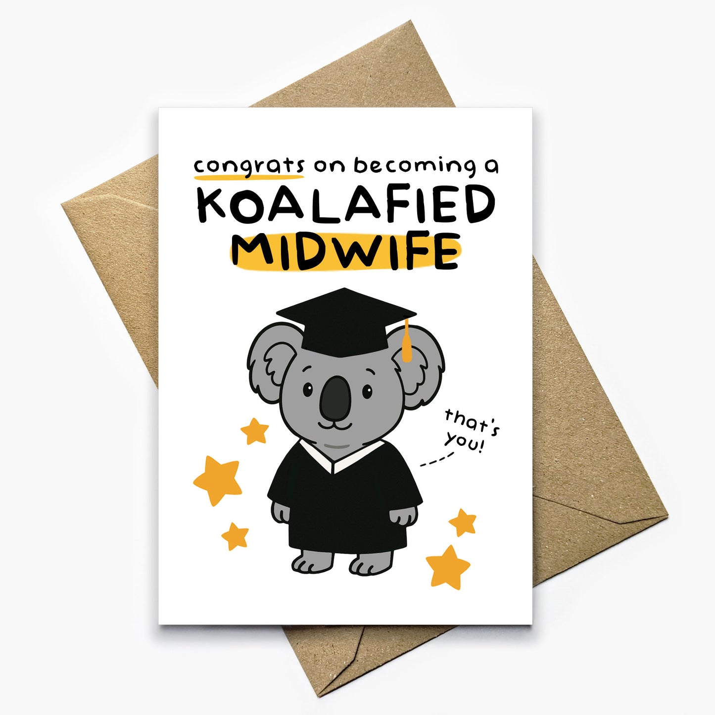 Koalafied Midwife Card