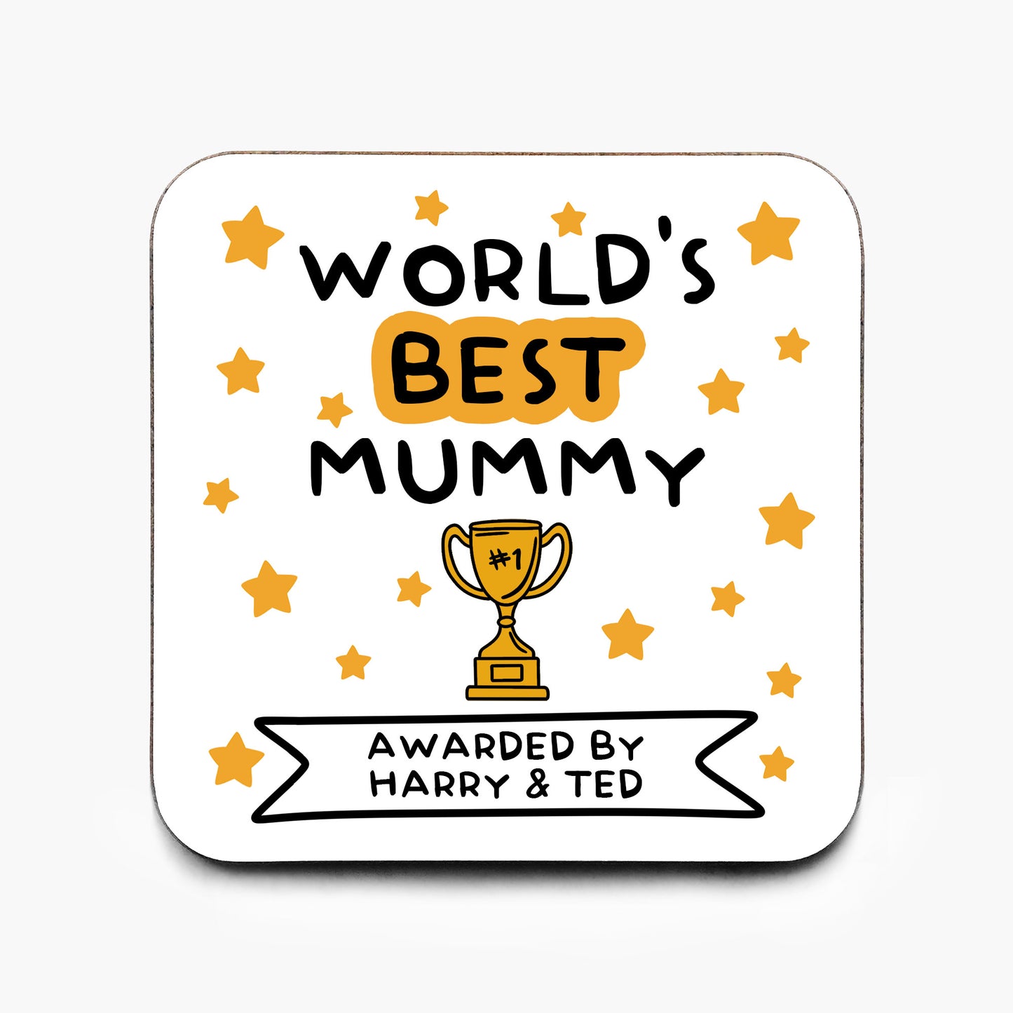 Personalised World's Best Mummy Coaster