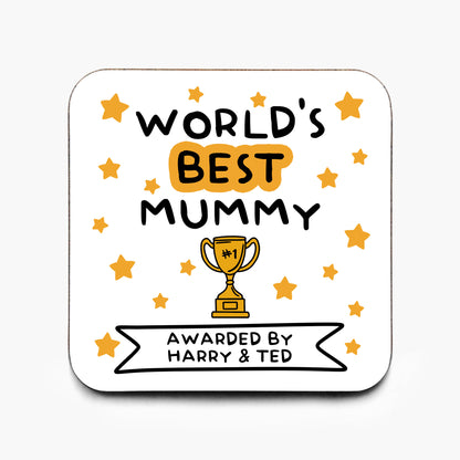 Personalised World's Best Mummy Coaster