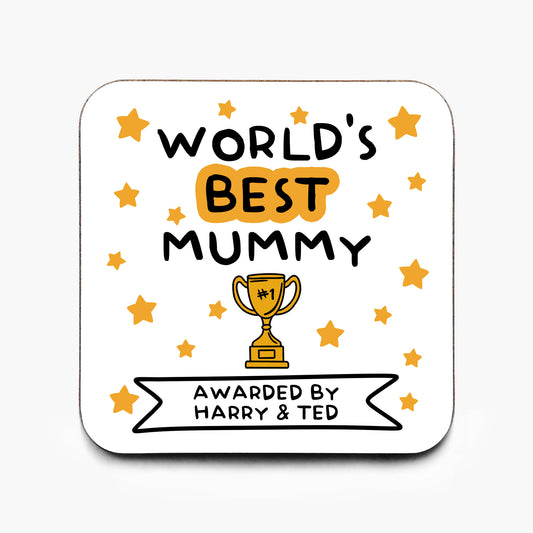 Personalised World's Best Mummy Coaster