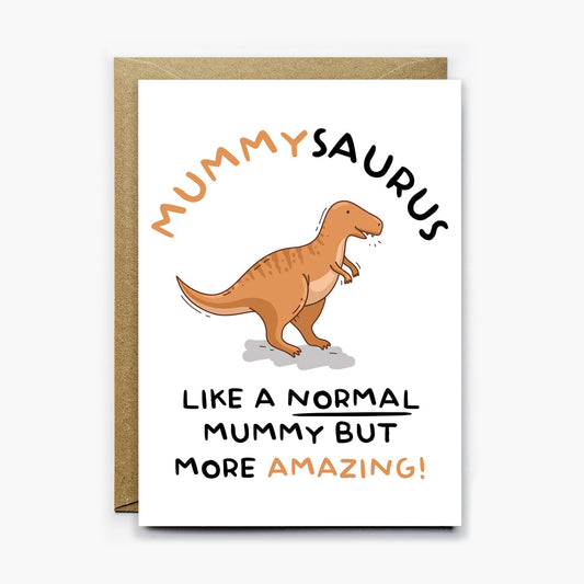 Mummy Dinosaur Card