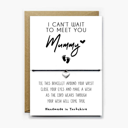 Can't Wait To Meet You Mummy Wish Bracelet