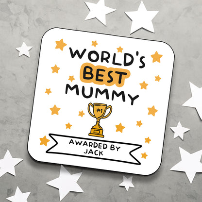 Personalised World's Best Mummy Coaster