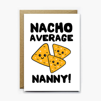 Nacho Average Nanny Card
