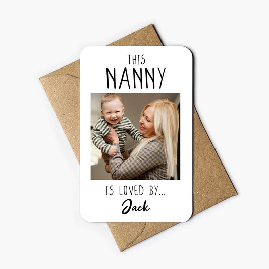 Personalised Photo 'This Nanny Is Loved By' Wallet Card