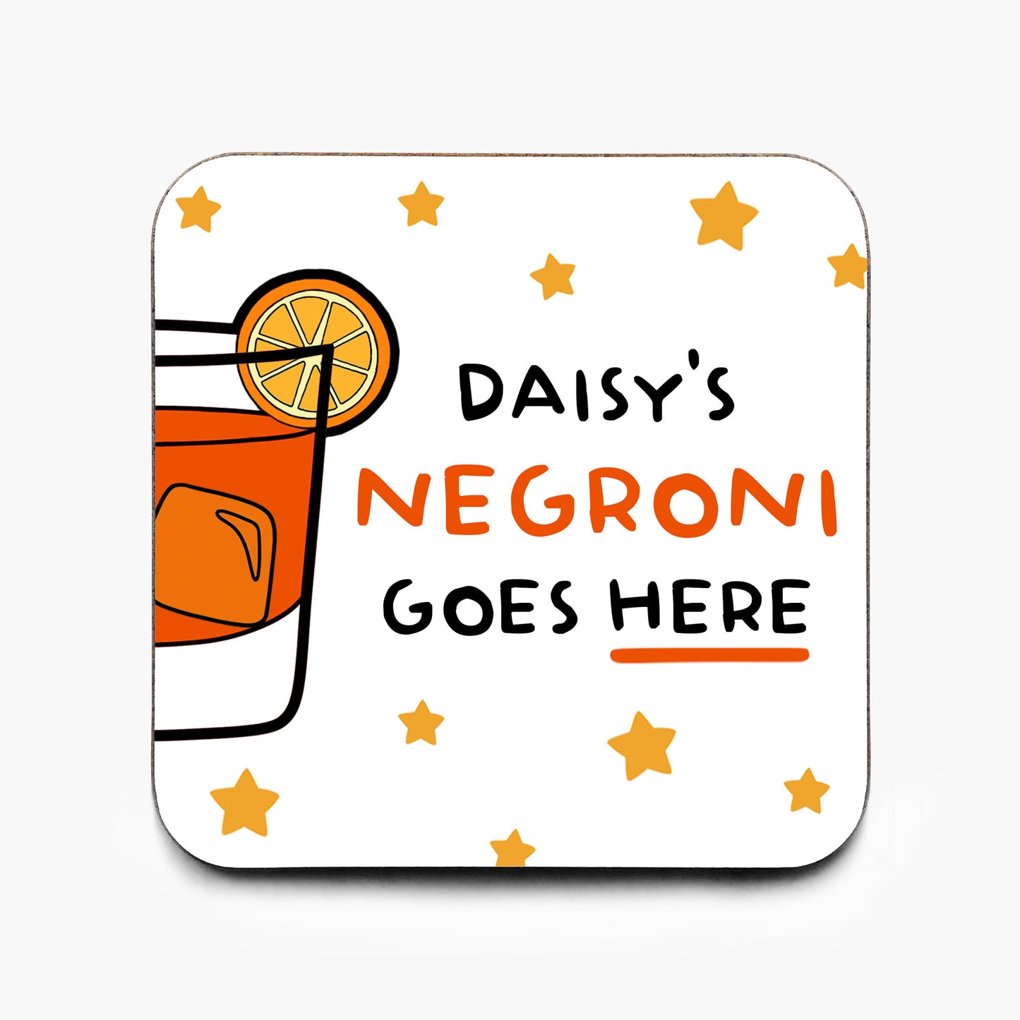 Personalised Negroni Coaster