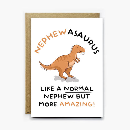 Nephew Dinosaur Card