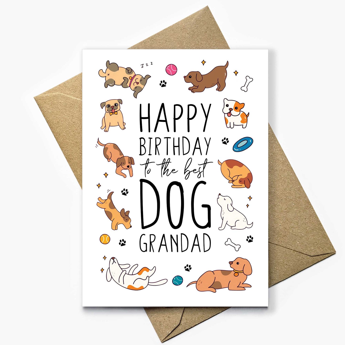 Birthday Card For Dog Grandad