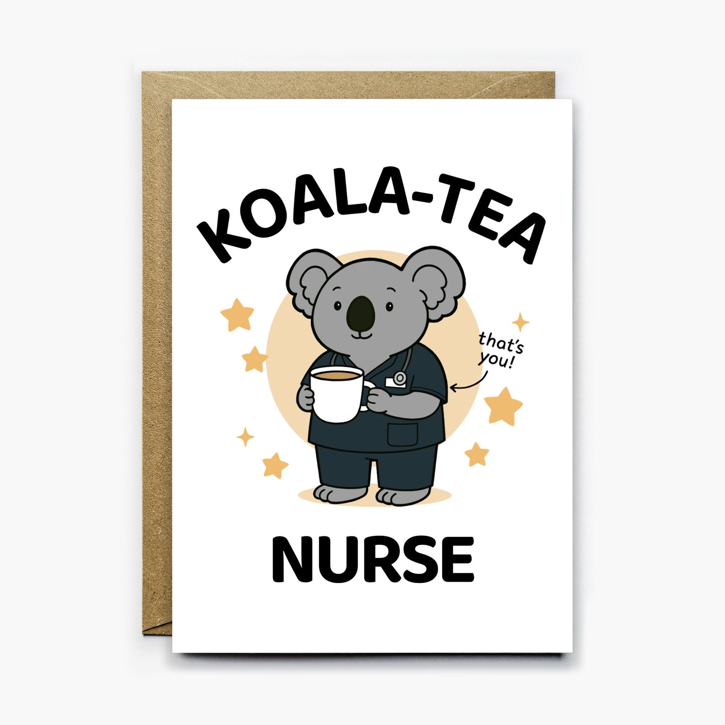 Koala Tea Nurse Card