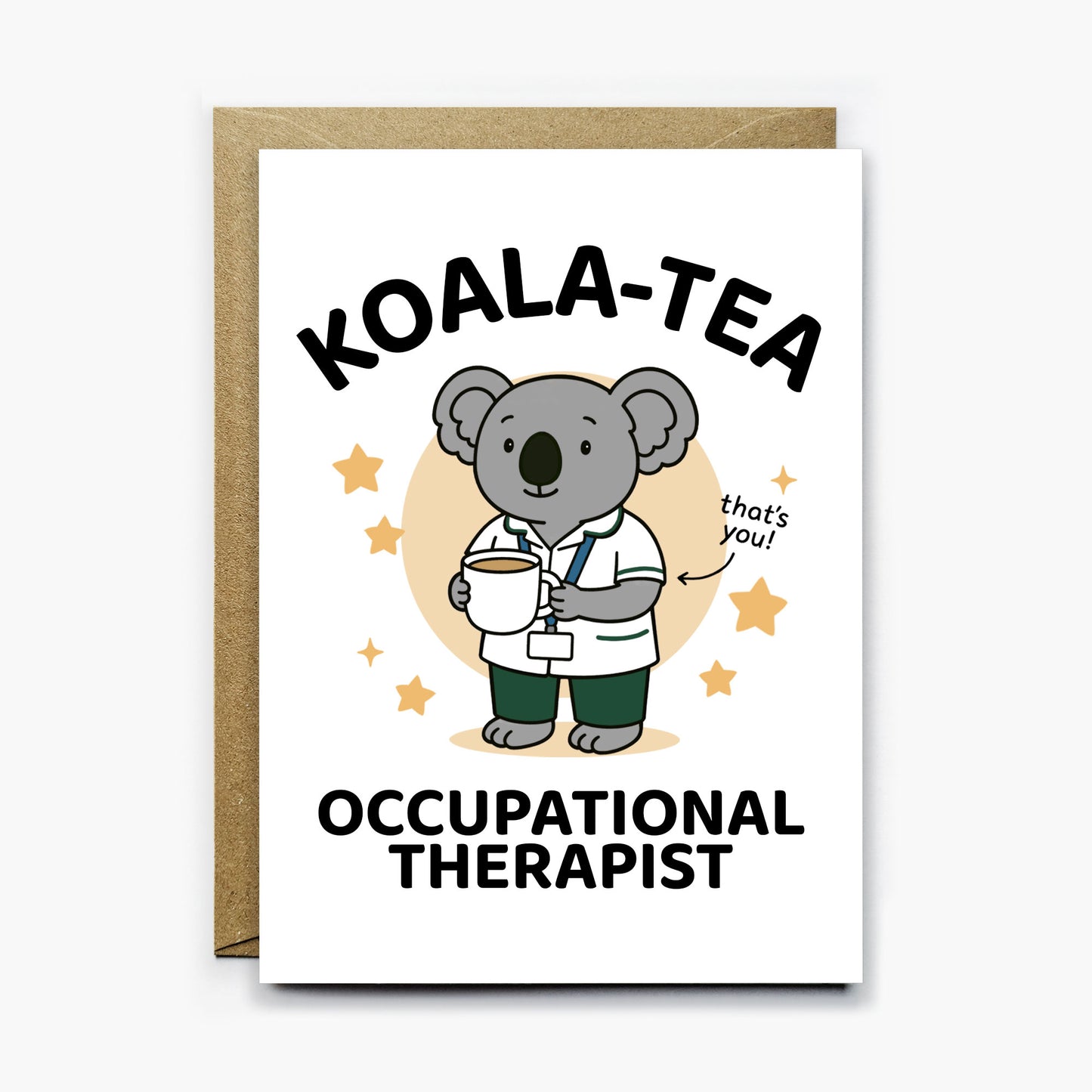 Koala Tea Occupational Therapist Card