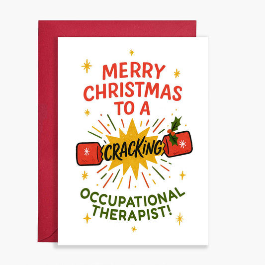 Cracking Occupational Therapist Christmas Card