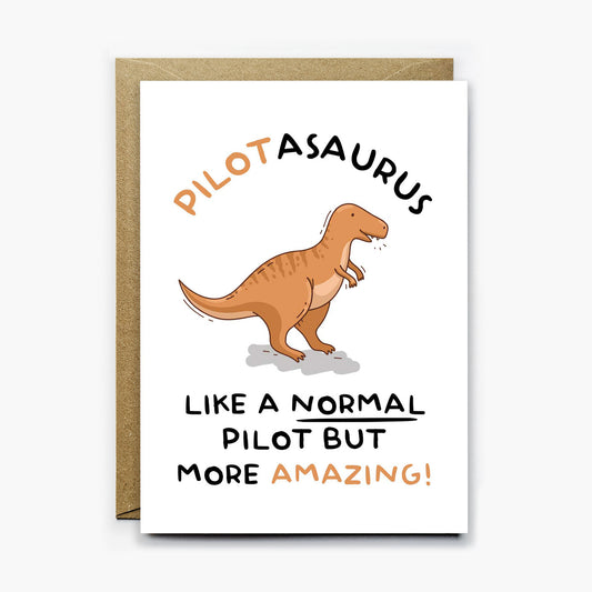 Pilot Dinosaur Card
