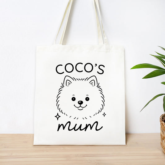 Personalised Pomeranian Mum Tote Bag