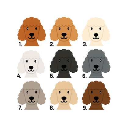 Personalised Poodle Birthday Card