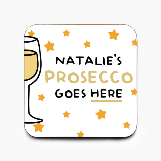Personalised Prosecco Coaster