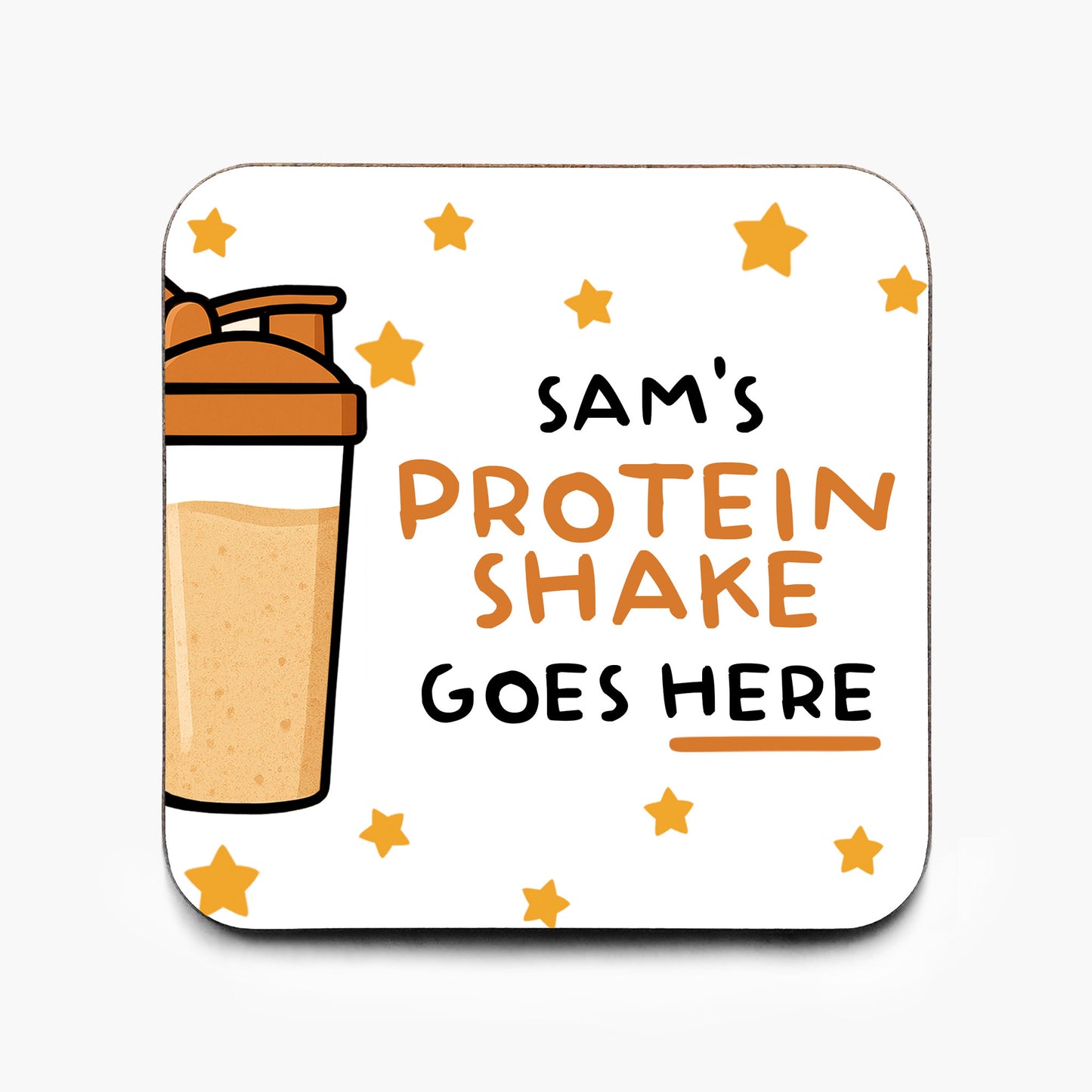 Personalised Protein Shake Coaster