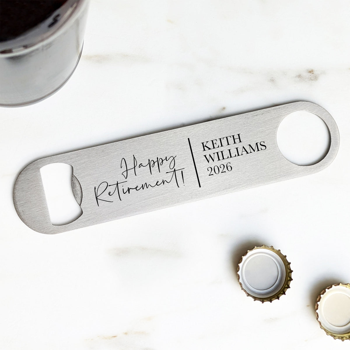 Personalised Retirement Bottle Opener