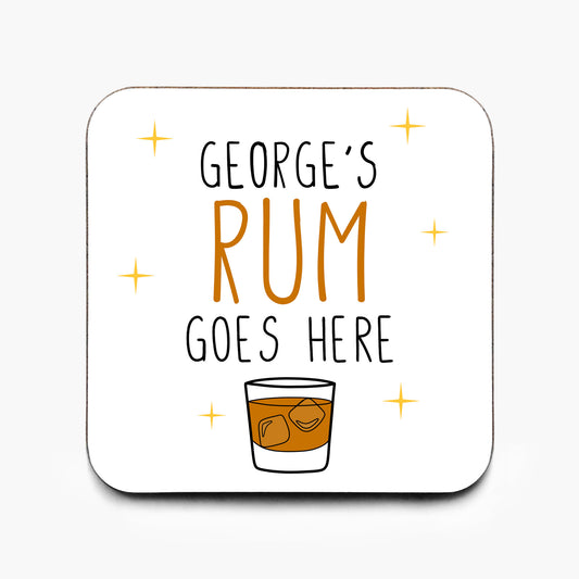 Personalised Rum Coaster