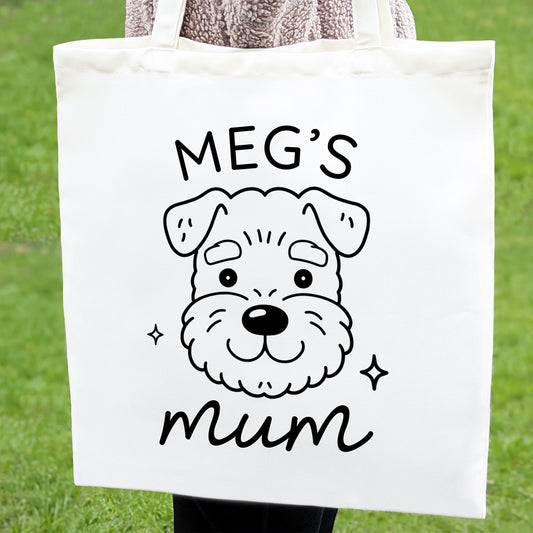 Personalised Schnauzer Mum Tote Bag