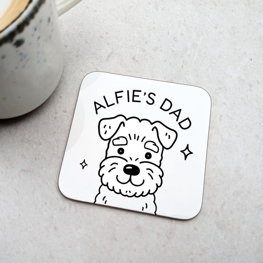 Personalised Schnauzer Coaster