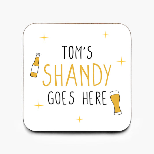 Personalised Shandy Coaster