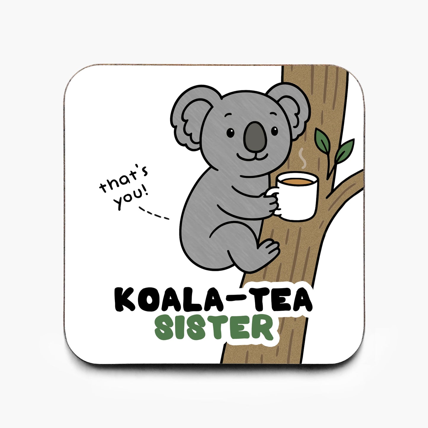 Koala-Tea Sister Coaster